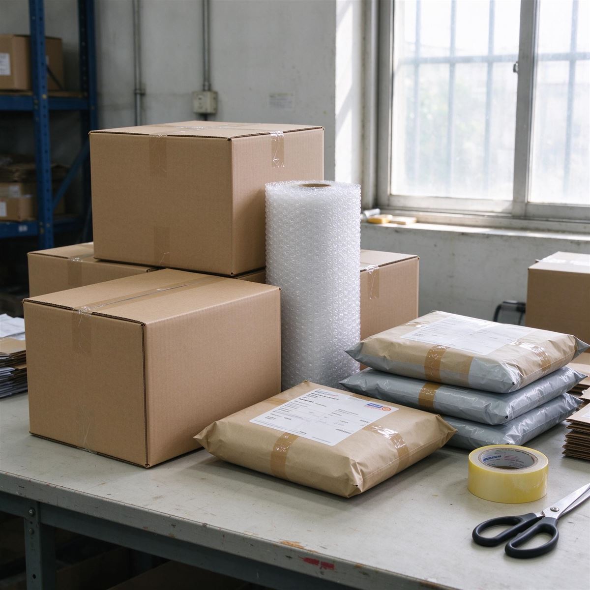 Frische Charge verpackt und bereit für UK