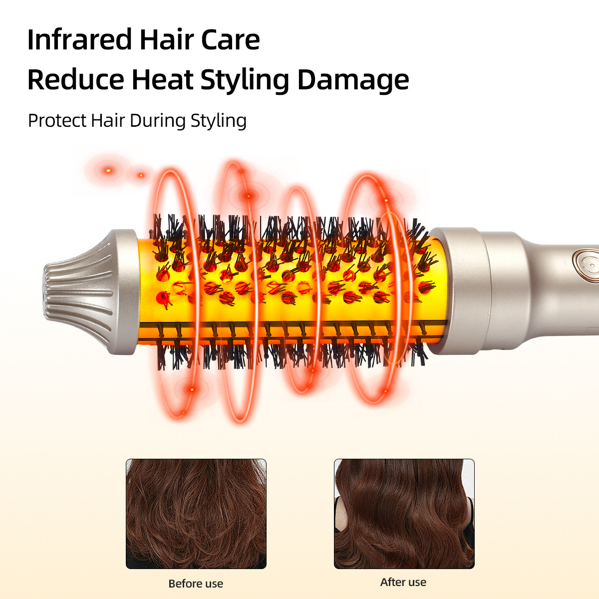 Ceramic Curling Iron Collection — Auto-Rotating Comb & LCD Digital Wands