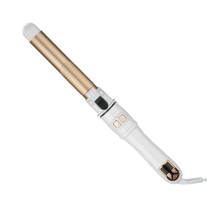 Ceramic Curling Iron Collection — Auto-Rotating Comb & LCD Digital Wands