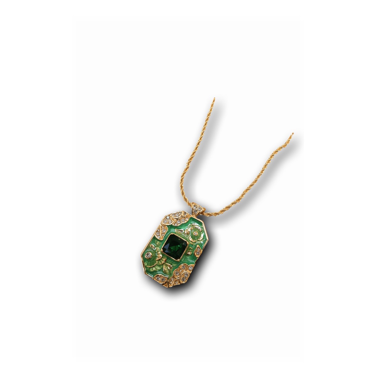 Vintage Gold-Plated Pendant Necklace — Style G1940NLV