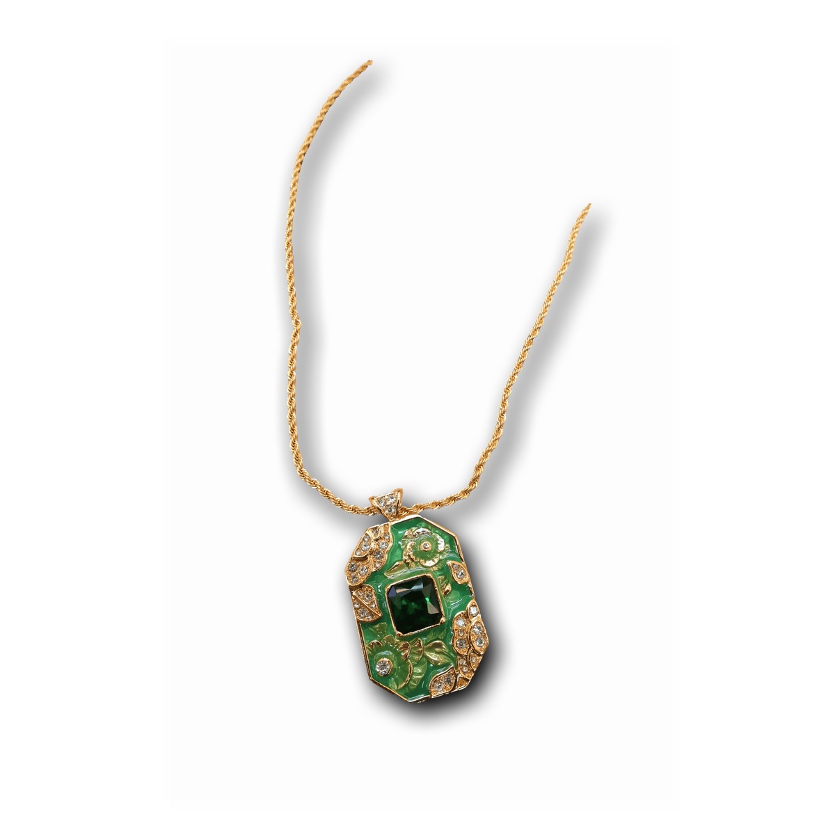 Vintage Gold-Plated Pendant Necklace — Style G1940NLV