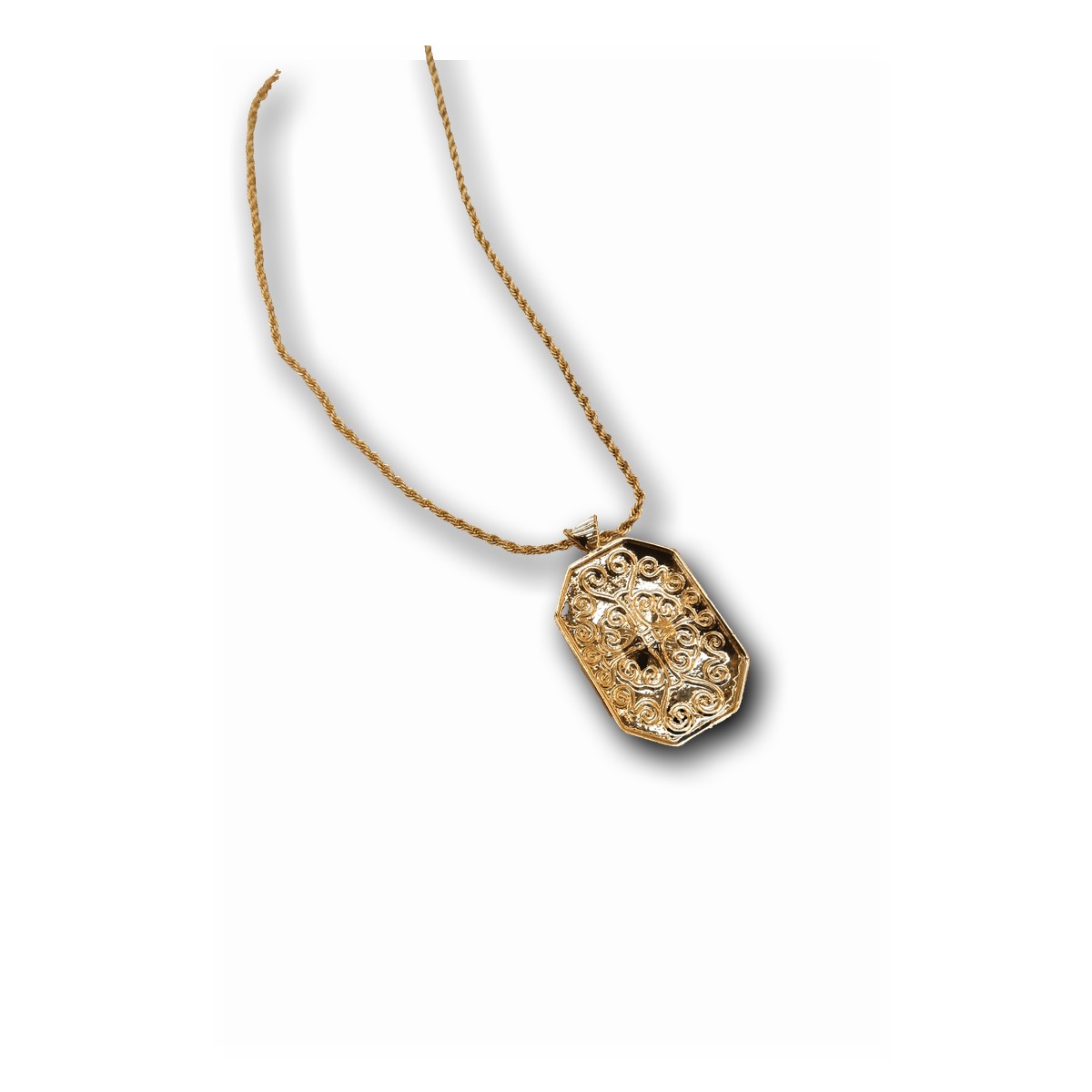 Vintage Gold-Plated Pendant Necklace — Style G1940NLV