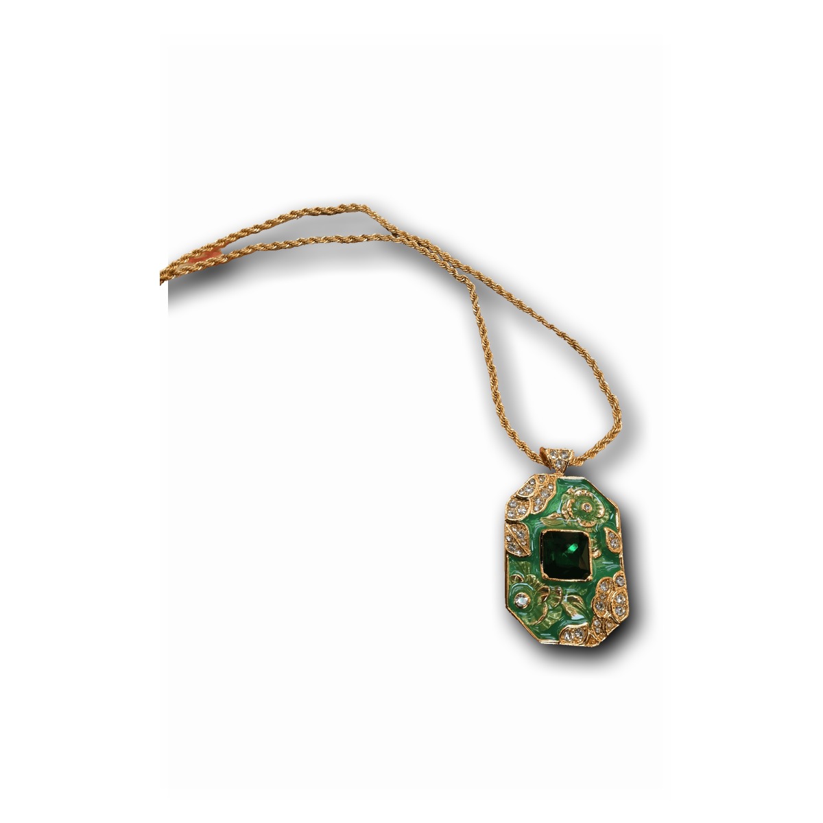 Vintage Gold-Plated Pendant Necklace — Style G1940NLV