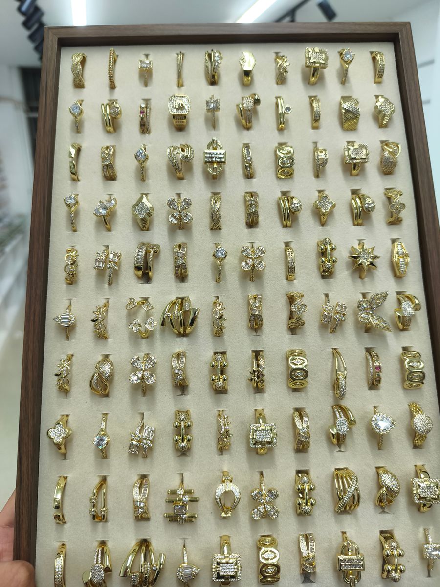 Factory Wholesale Rings — Gold-Plated Copper, Zircon & Moissanite — AGJewel