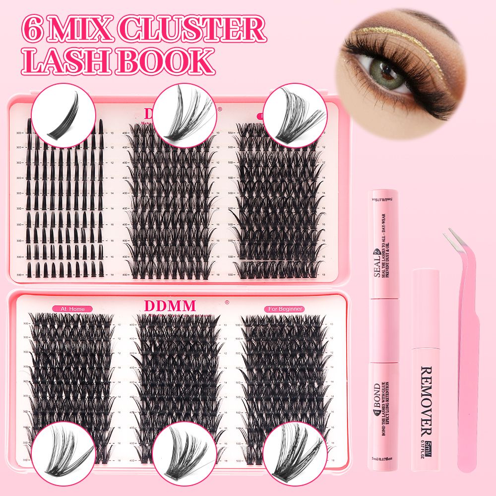 Pink Coloured False Lashes — YELASH · 4 Styles