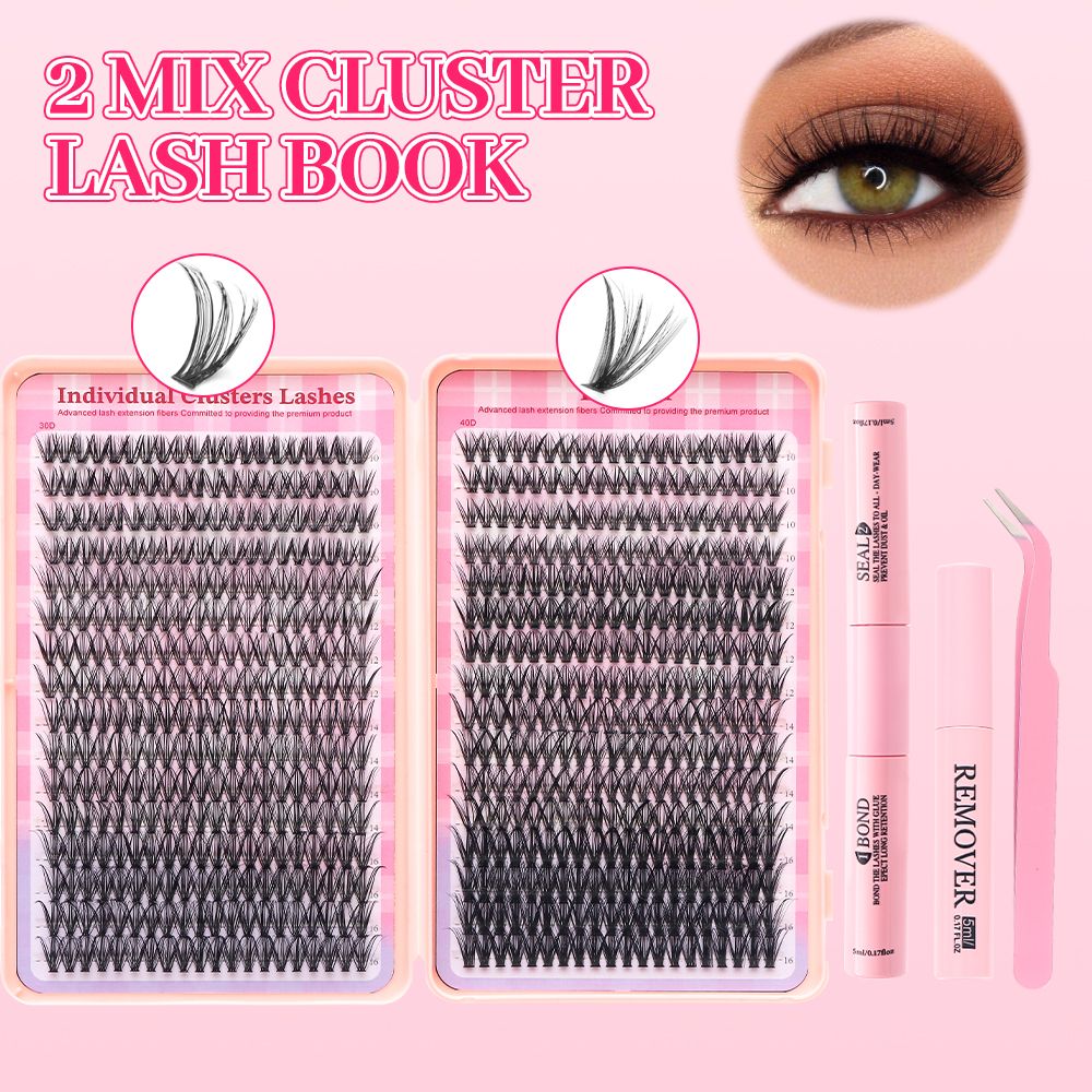 Pink Coloured False Lashes — YELASH · 4 Styles