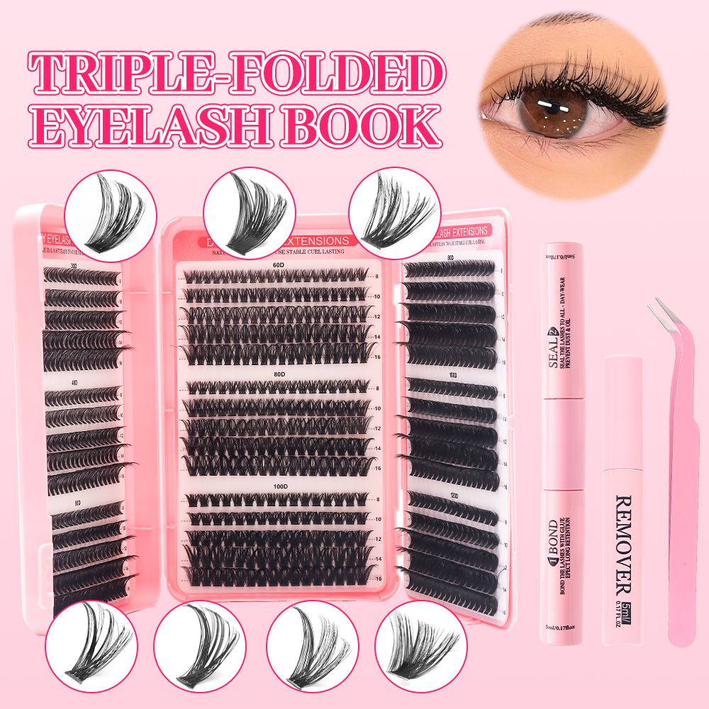 Pink Coloured False Lashes — YELASH · 4 Styles
