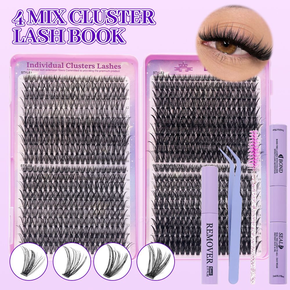 Purple Coloured False Lashes — YELASH · 2 Styles