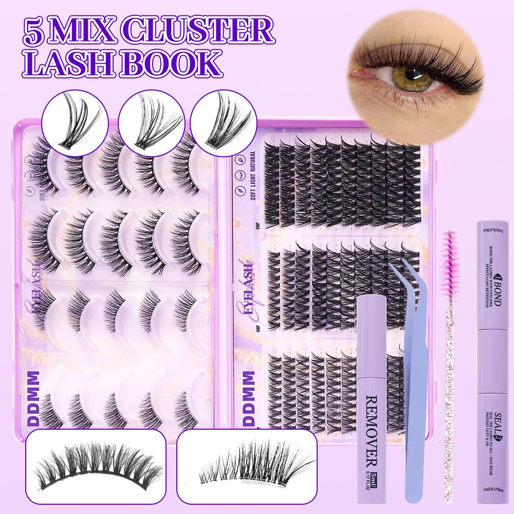 Purple Coloured False Lashes — YELASH · 2 Styles