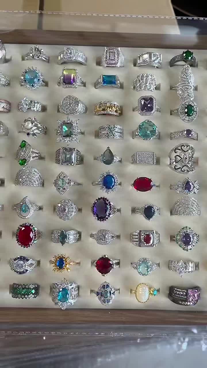 Factory Wholesale Rings Series 2 — 10 Reference Styles, Gold-Plated Copper, Zircon & Moissanite