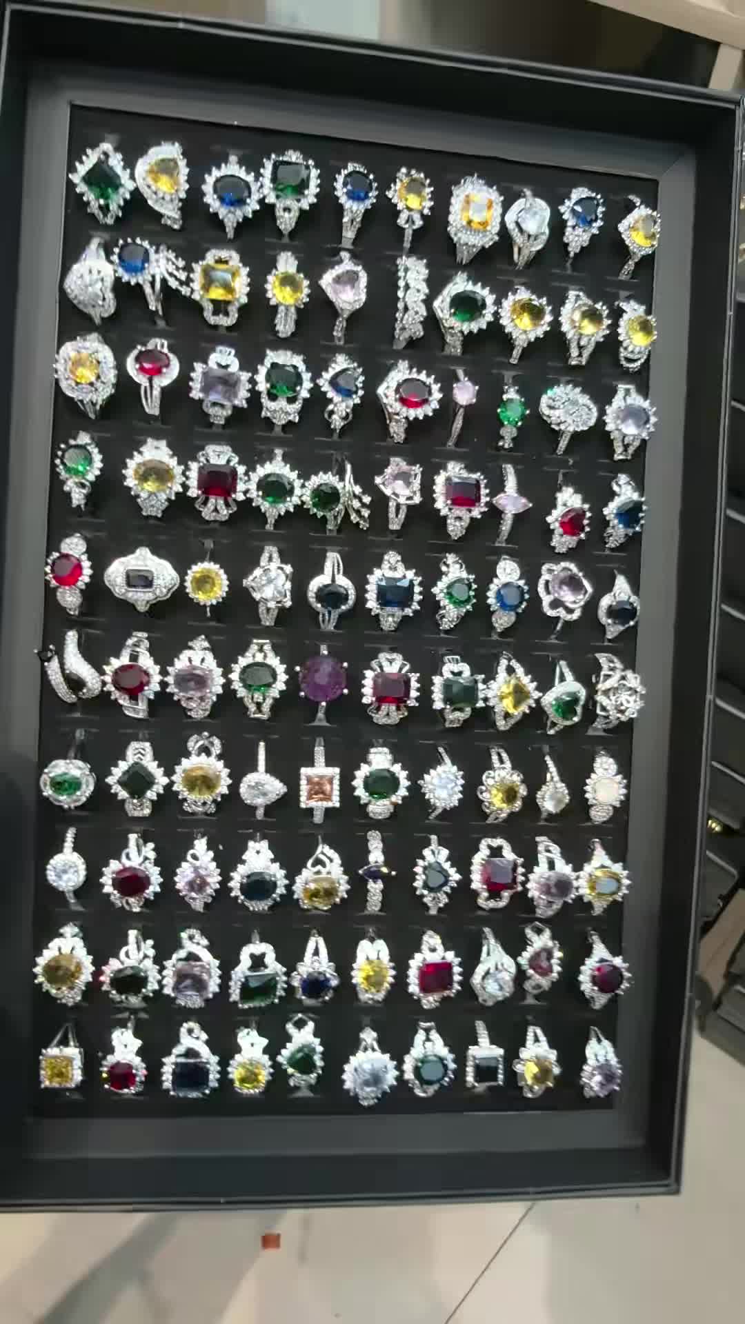 Factory Wholesale Rings Series 2 — 10 Reference Styles, Gold-Plated Copper, Zircon & Moissanite