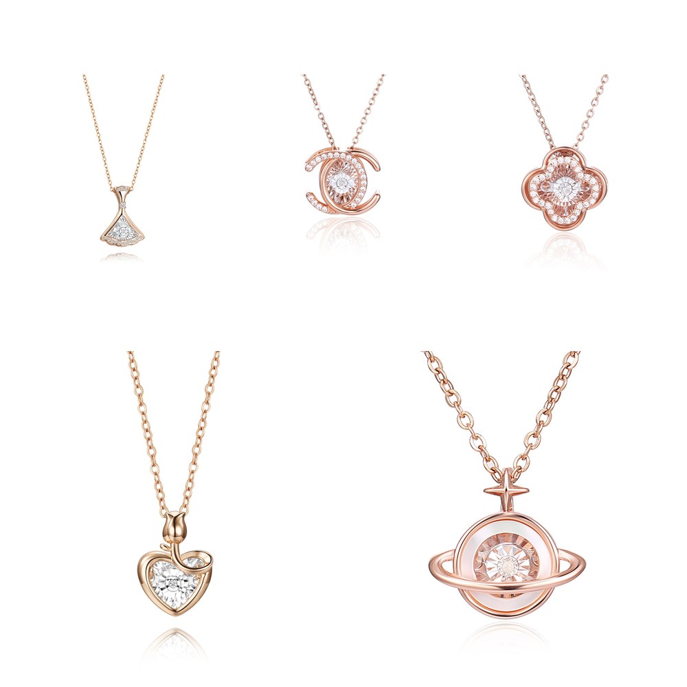 Dancing Diamond Necklaces — 5-Style Sample Set