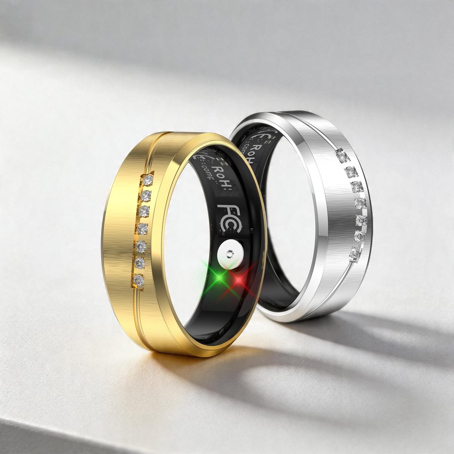 Click to zoom Smart Ring IER-ST2618-ST-HR05 — AGJewel